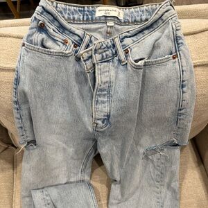 Abercrombie & Fitch Light Blue Straight Leg Jeans